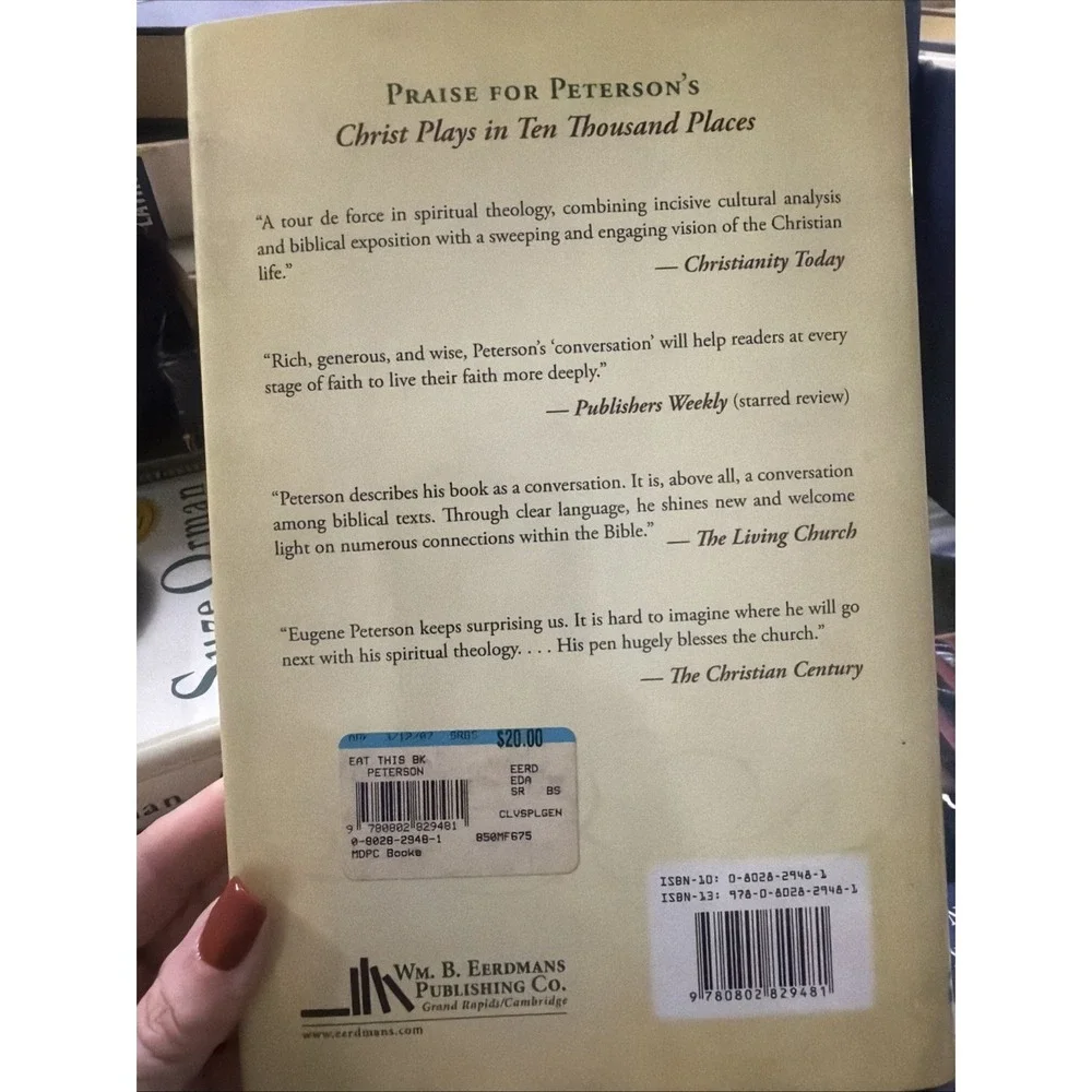 Vintage 2009 Eat This Book A Conversation In The Art Of Spiritual Reading Book